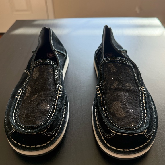 Women’s Ariat Cruiser Black Suede Sequin Shoes, Size 8 - Picture 6 of 7